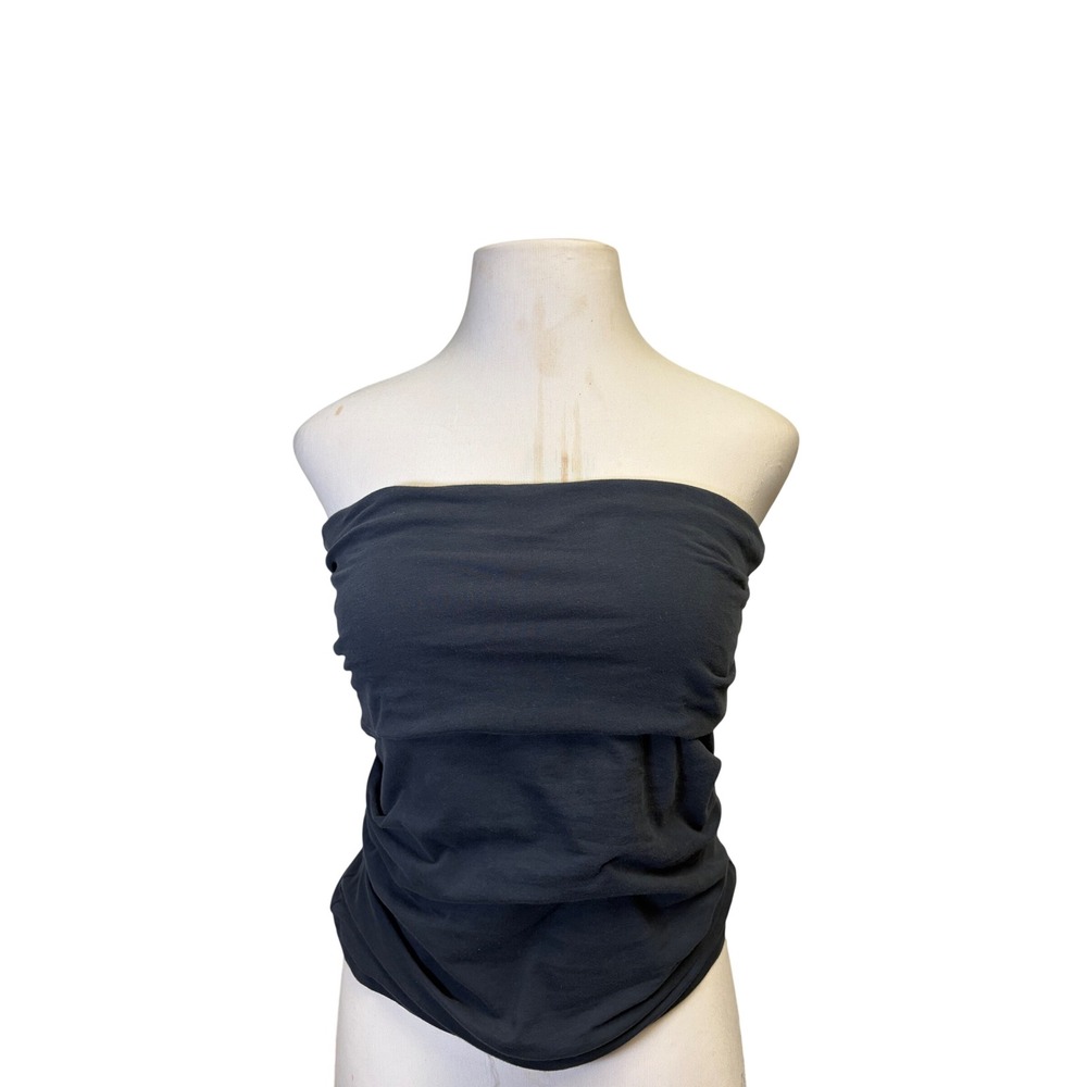 Lucky Brand Women's Black Fold Over Tube Top Size XXL